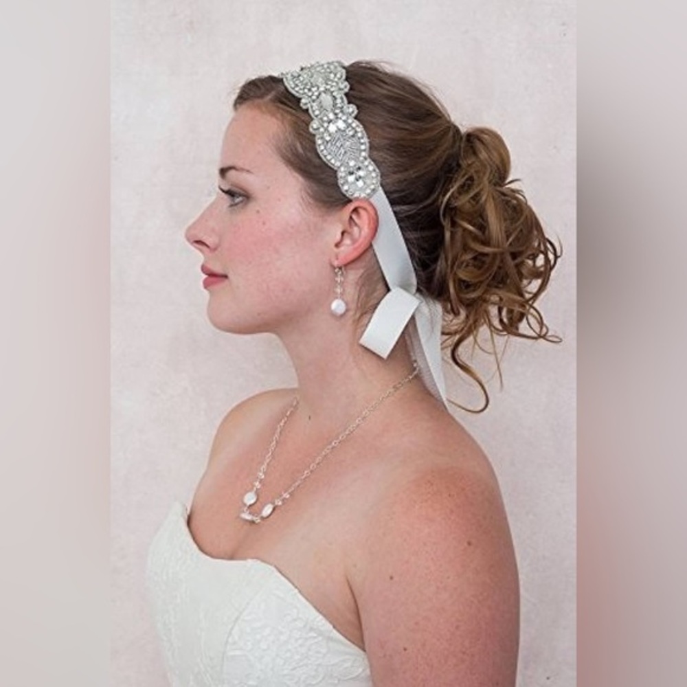Deanna DiBene Milliners Gatsby Antique Rhinestone Bridal Headband